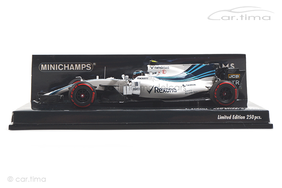 Williams Racing Mercedes FW40 Abu Dhabi GP 2017 Lance Stroll Minichamps 1:43 417172018