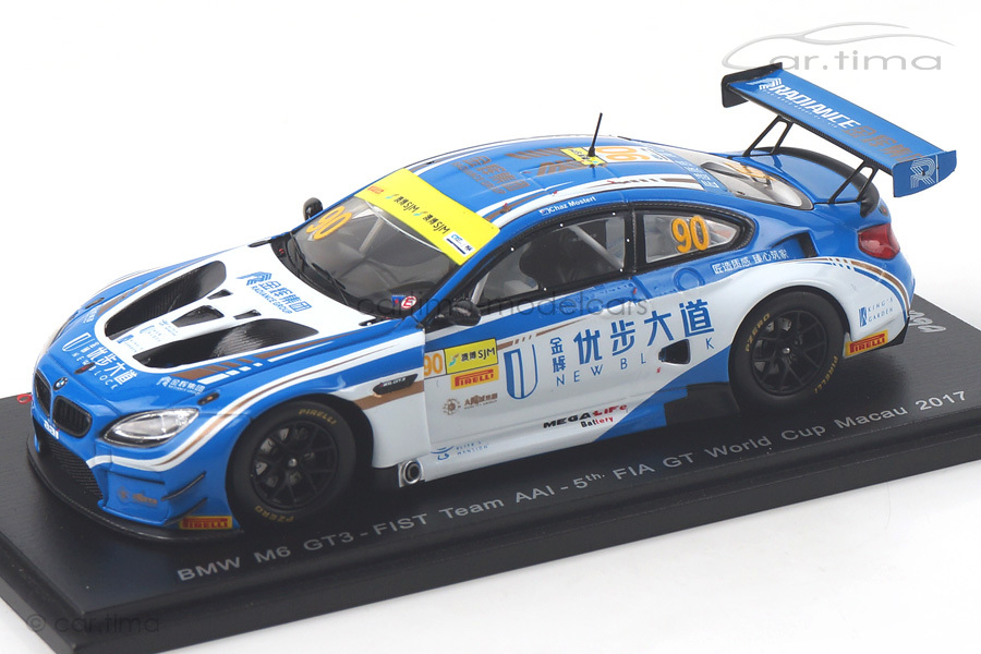 BMW M6 GT3 FIA GT World Cup Macau 2017 Chaz Mostert Spark 1:43 SA144 BMW M6 GT3 FIA GT World Cup Macau 2017 Chaz Mostert Spark 1:43 SA144