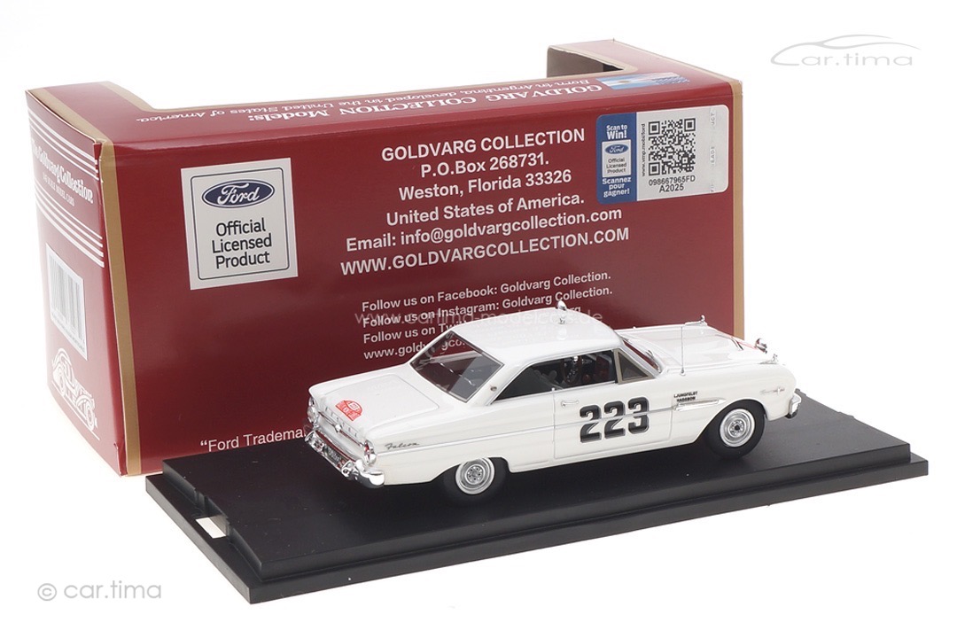 Ford Falcon Futura Rallye Monte Carlo 1963 Ljungfeldt/Sager Goldvarg 1:43 GC-032