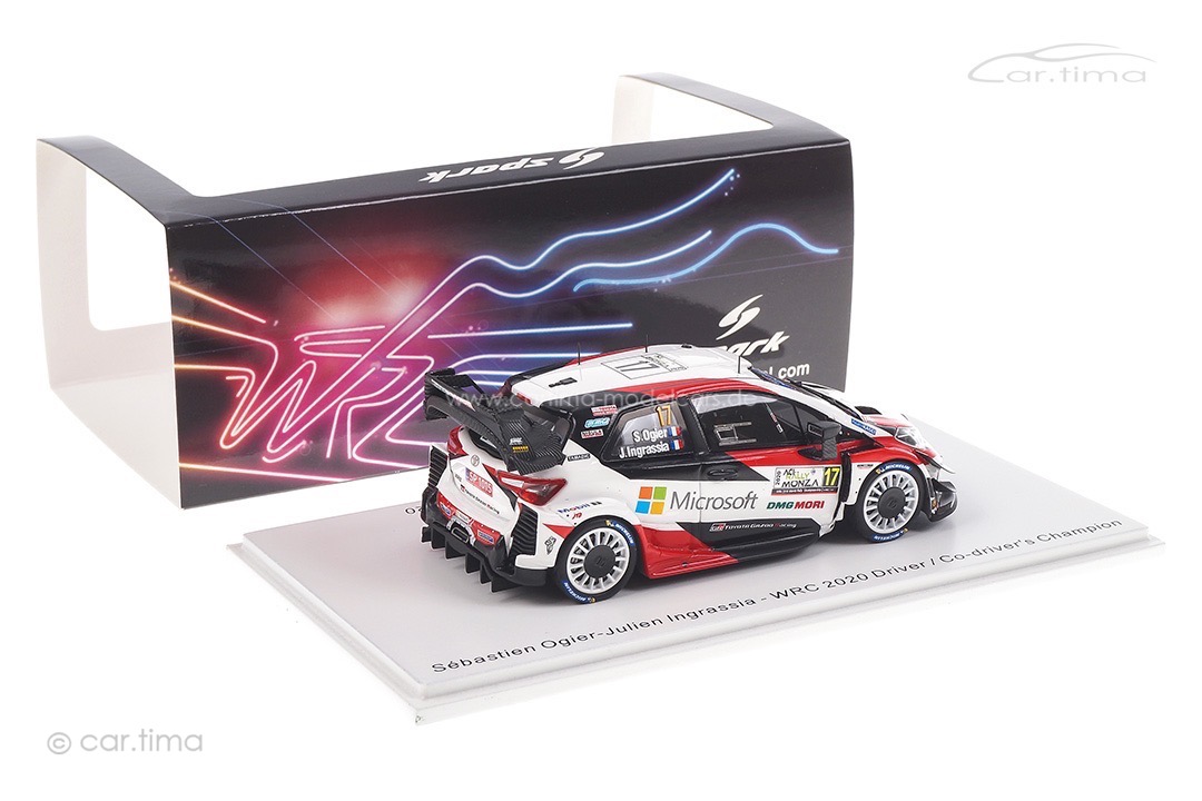 Toyota Yaris WRC Winner Rally Monza 2020 Ogier/Ingrassia Spark 1:43 S6572 Toyota Yaris WRC Winner Rally Monza 2020 Ogier/Ingrassia Spark 1:43 S6572