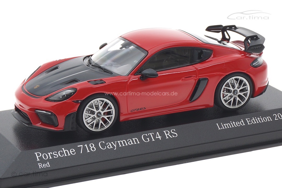Porsche 718 (982) Cayman GT4 RS Weissach Paket Indischrot/Rad silber Minichamps 1:43 413069714 Porsche 718 (982) Cayman GT4 RS Weissach Paket Indischrot/Rad silber Minichamps 1:43 413069714