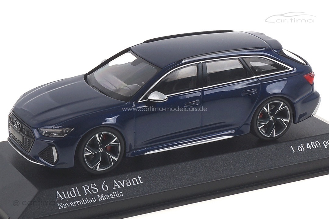 Audi RS6 Avant 2019 Navarrablau met. Minichamps 1:43 410018011 Audi RS6 Avant 2019 Navarrablau met. Minichamps 1:43 410018011