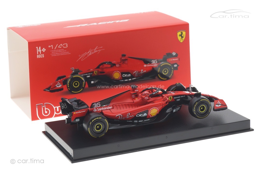 Ferrari SF23 GP 2023 Charles Leclerc Bburago 1:43 18-36835LE Ferrari SF23 GP 2023 Charles Leclerc Bburago 1:43 18-36835LE