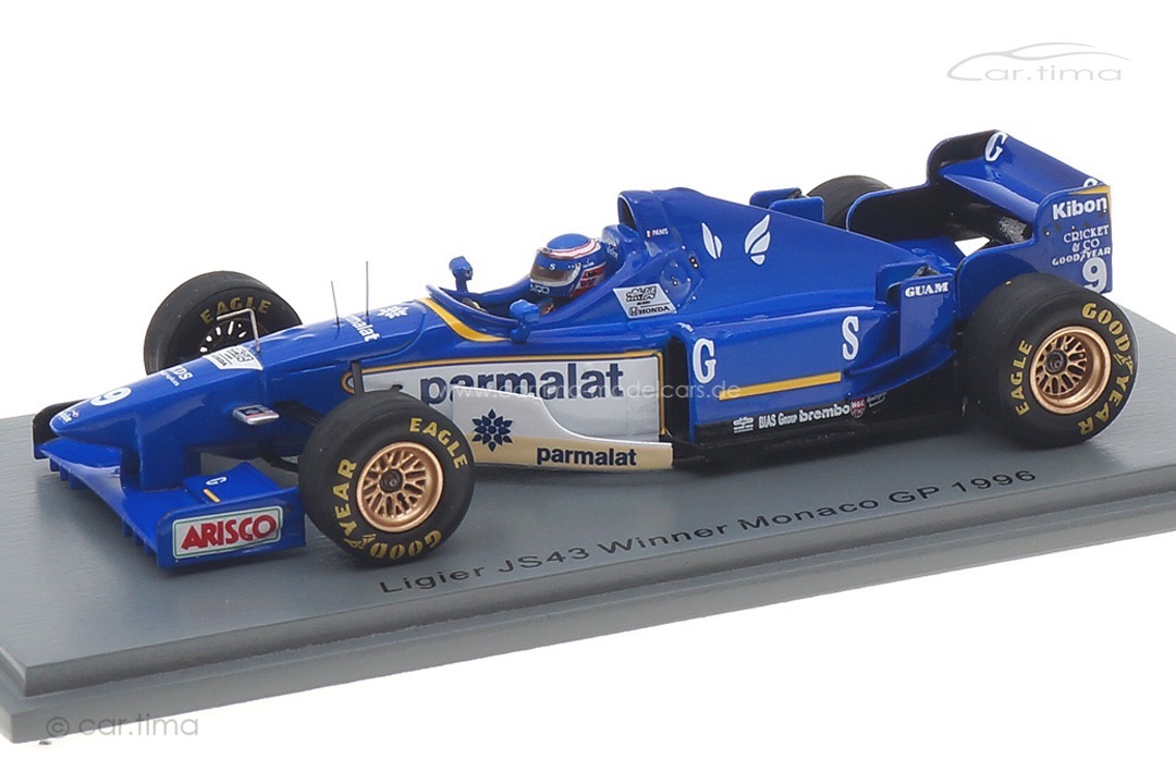 Ligier JS43 Winner GP Monaco 1996 Olivier Panis Spark 1:43 S7413