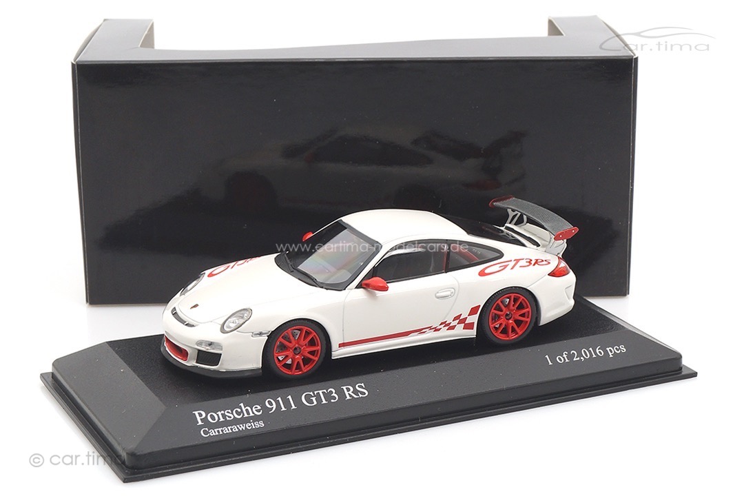 Porsche 911 (997 II) GT3 RS Carraraweiß Minichamps 1:43 400069100