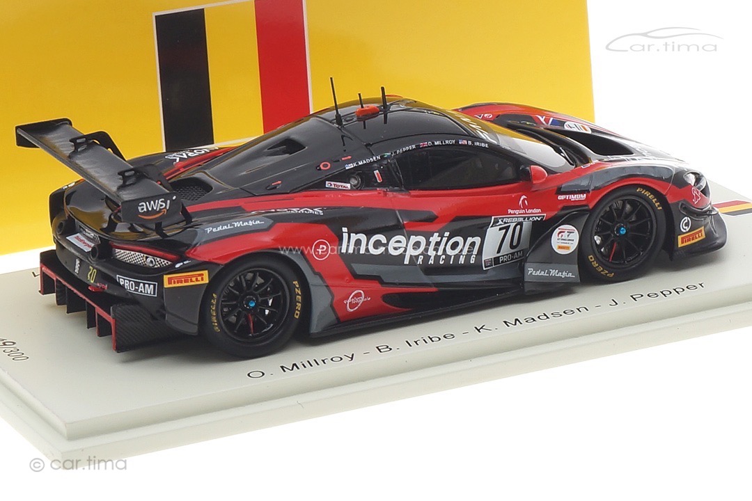 McLaren 720S GT3 24h Spa 2021 Millroy/Iribe/Madsen/Pepper Spark 1:43 SB453 McLaren 720S GT3 24h Spa 2021 Millroy/Iribe/Madsen/Pepper Spark 1:43 SB453
