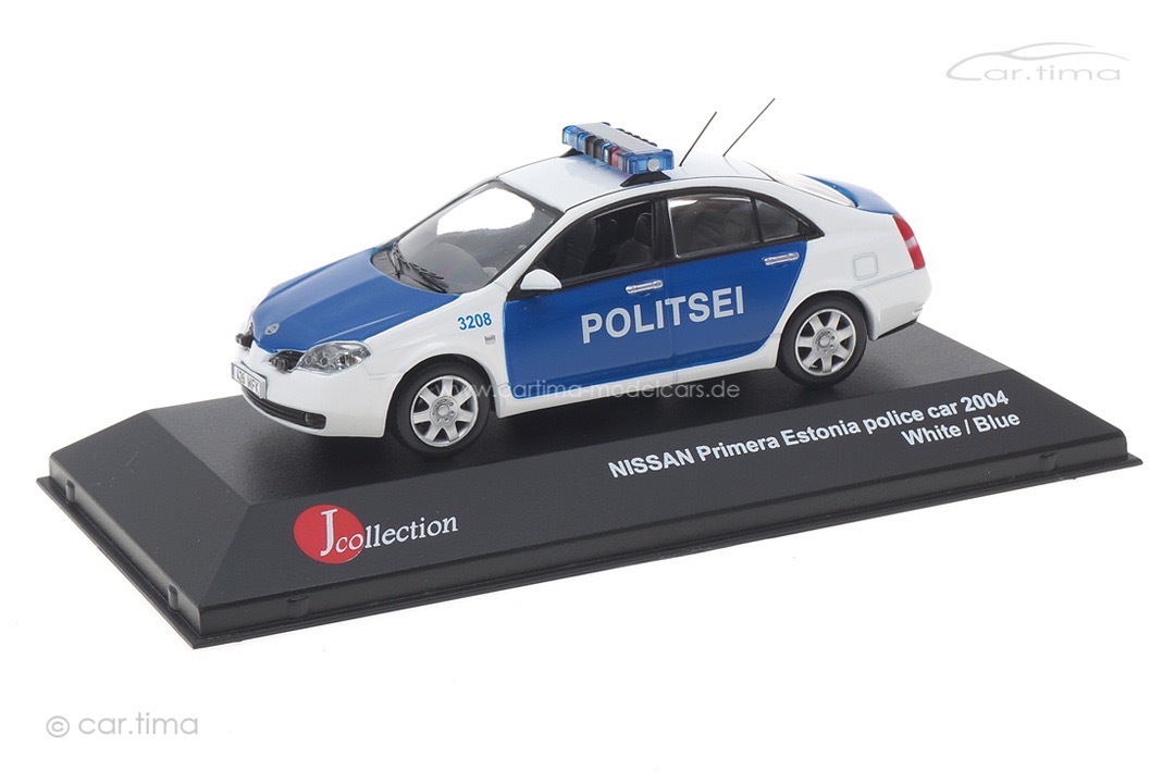 Nissan Primera Estonia Police Car 2004 J-Collection 1:43 JC159