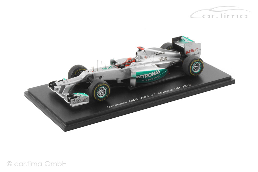 Mercedes-AMG W03 GP Monaco 2012 Michael Schumacher Spark 1:43 S3042