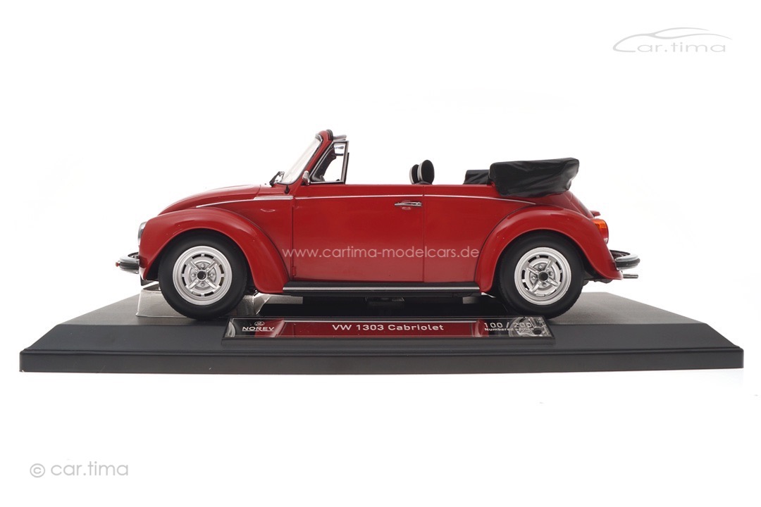 VW Volkswagen Käfer 1303 Cabriolet 1973 rot Norev 1:18 188529