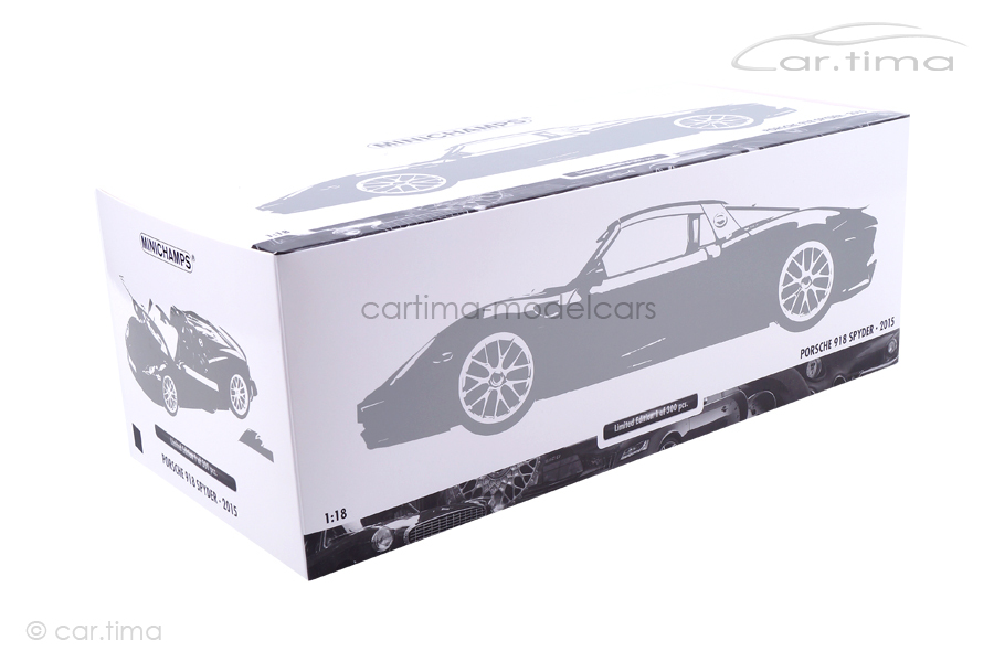 Porsche 918 Spyder Weissach Package matt schwarz mit Martini Minichamps 1:18 110062445 Porsche 918 Spyder Weissach Package matt schwarz mit Martini Minichamps 1:18 110062445
