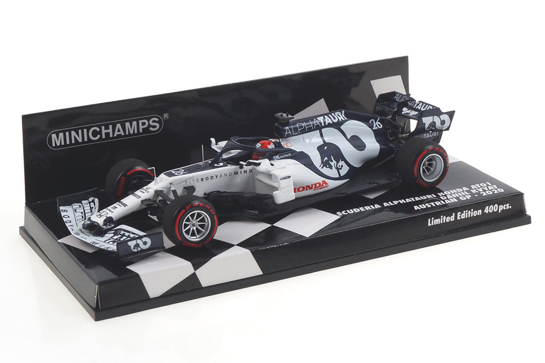 Scuderia Alpha Tauri Honda AT01 Austrian GP 2020 Daniil Kvyat Minichamps 1:43 417200126