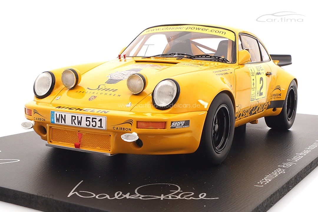 Porsche 911 RSR Winner Rallye Costa Brava 2009 Röhrl/Göbel Spark 1:18 CA01814002