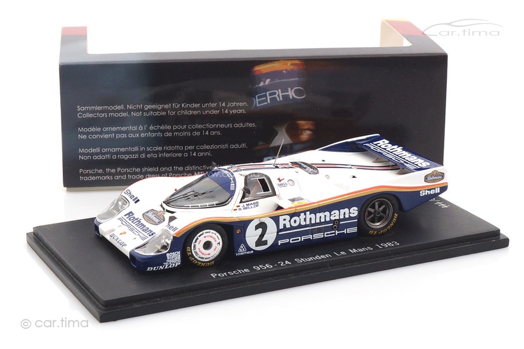 Porsche 956 24h Le Mans 1983 Bellof/Mass Spark 1:43 CA-BEL-13