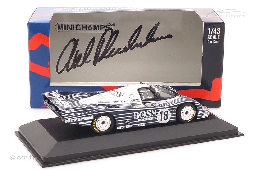 Porsche 956 L 24h Le Mans 1983 Originalsignatur Axel Plankenhorn Minichamps 1:43 400064300
