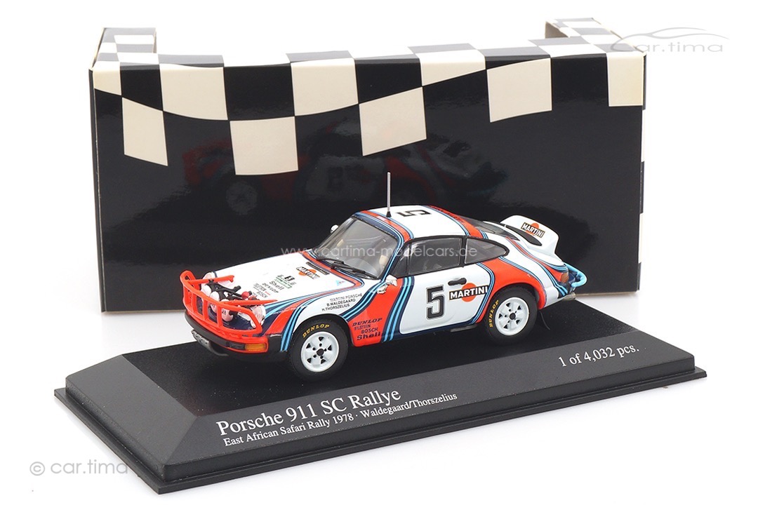 Porsche 911 SC Rallye Safari 1978 Waldegaard/Thorszelius Minichamps 1:43 400786205