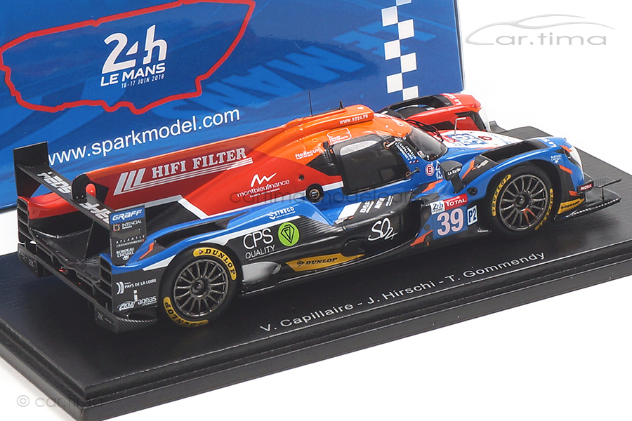 Oreca 07-Gibson 24h Le Mans 2018 Capillaire/Hirschi/Gommendy Spark 1:43 S7024 Oreca 07-Gibson 24h Le Mans 2018 Capillaire/Hirschi/Gommendy Spark 1:43 S7024