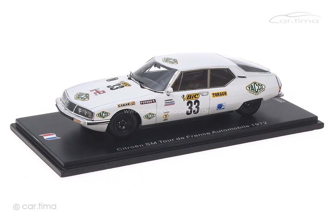 Citroen SM Tour de France 1972 Martin/Verrier Spark 1:43 SF198 Citroen SM Tour de France 1972 Martin/Verrier Spark 1:43 SF198
