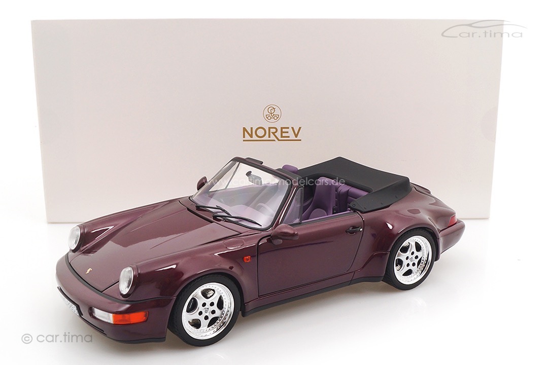 Porsche 911 (964) Turbolook Cabriolet Amethyst met. Norev 1:18 187141