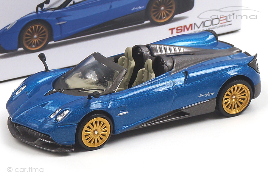 Pagani Huayra Roadster (RHD) Blue Francia MINI GT 1:64 MGT00038-R