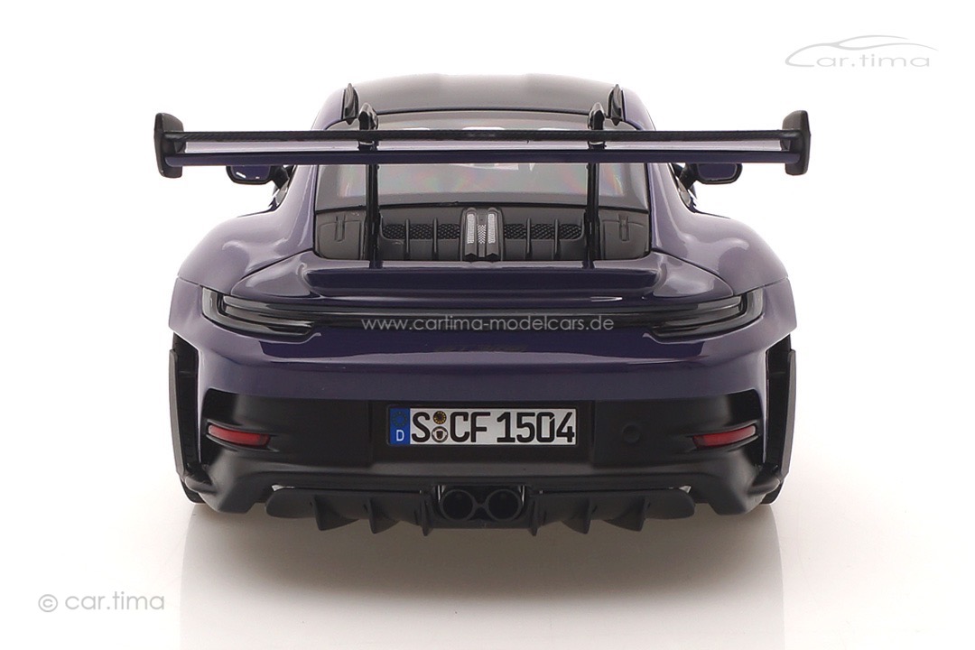 Porsche 911 (992) GT3 RS Weissach Paket Ultraviolett Norev 1:18 187368 Porsche 911 (992) GT3 RS Weissach Paket Ultraviolett Norev 1:18 187368