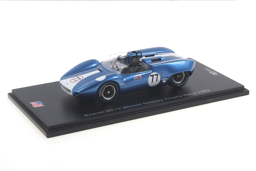 Scarab MK IV Winner Nassau Trophy Race 1963 A.J. Foyt Spark 1:43 US109 Scarab MK IV Winner Nassau Trophy Race 1963 A.J. Foyt Spark 1:43 US109