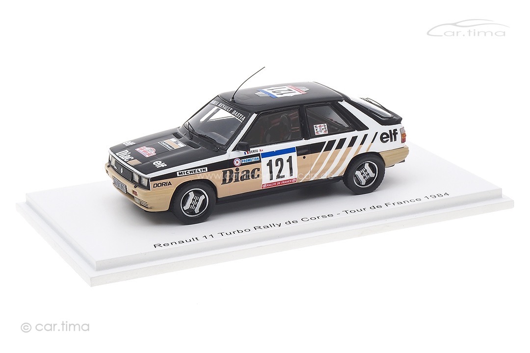 Renault 11 Turbo Tour de Corse 1984 Deriu/Mariani Spark 1:43 S5572 Renault 11 Turbo Tour de Corse 1984 Deriu/Mariani Spark 1:43 S5572