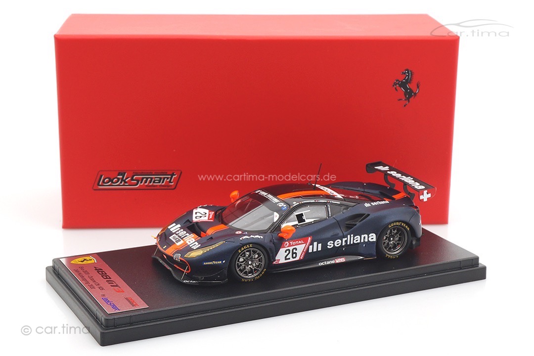 Ferrari 488 GT3 24h Nürburgring 2020 Hirschi/Ludwig/Trummer Looksmart 1:43 LSRC082