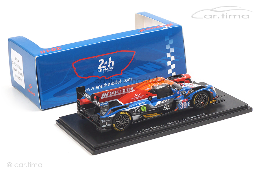 Oreca 07-Gibson 24h Le Mans 2018 Capillaire/Hirschi/Gommendy Spark 1:43 S7024 Oreca 07-Gibson 24h Le Mans 2018 Capillaire/Hirschi/Gommendy Spark 1:43 S7024