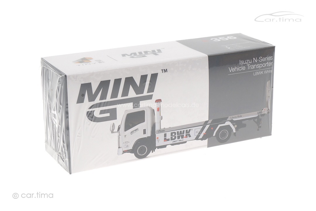 Nissan N-Series Vehicle Transporter LB Works weiß MINI GT 1:64 MGT00356-R