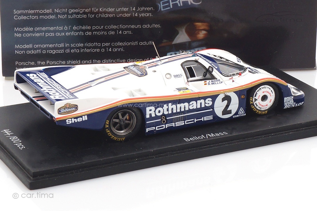 Porsche 956 24h Le Mans 1983 Bellof/Mass Spark 1:43 CA-BEL-13