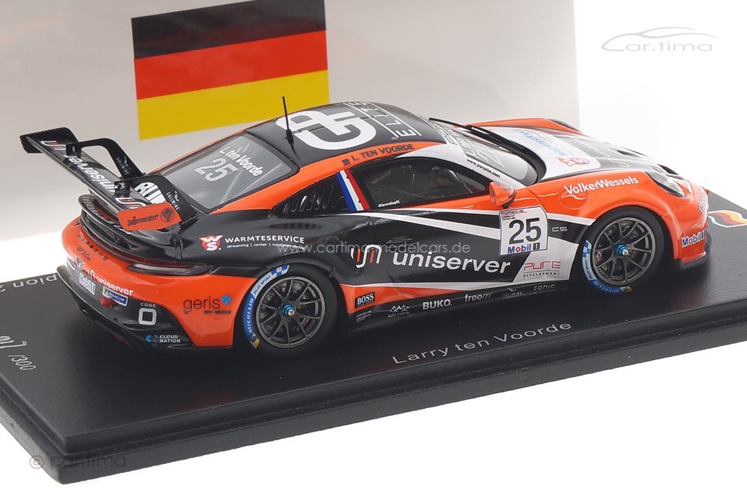 Porsche 911 GT3 Cup Champion Carrera Cup 2021 Larry ten Voorde Spark 1:43 SG813 Porsche 911 GT3 Cup Champion Carrera Cup 2021 Larry ten Voorde Spark 1:43 SG813