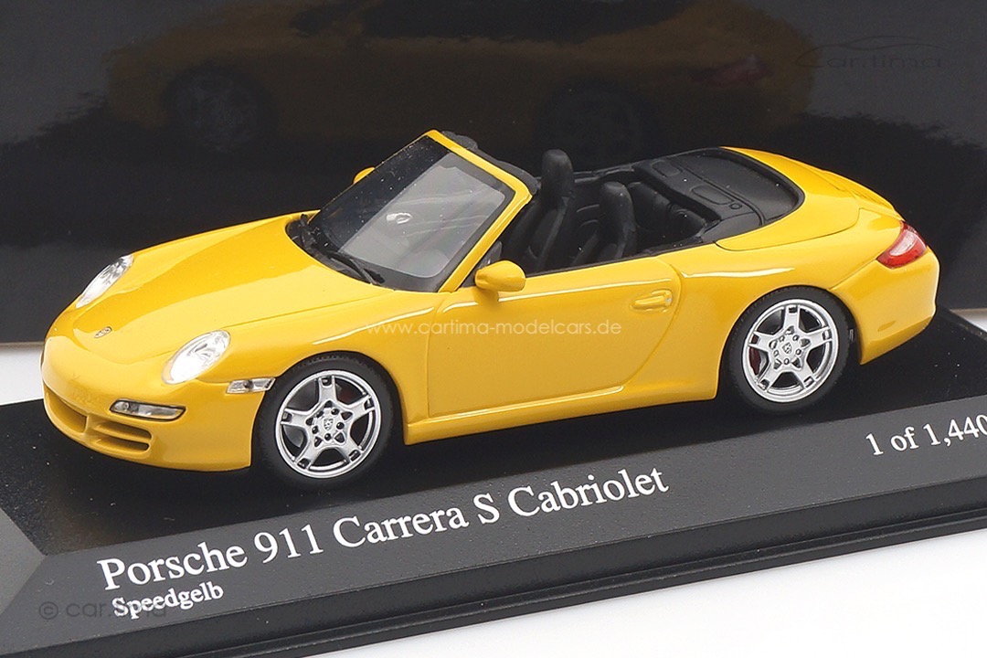Porsche 911 (997) Carrera S Cabriolet Speedgelb Minichamps 1:43 400063031