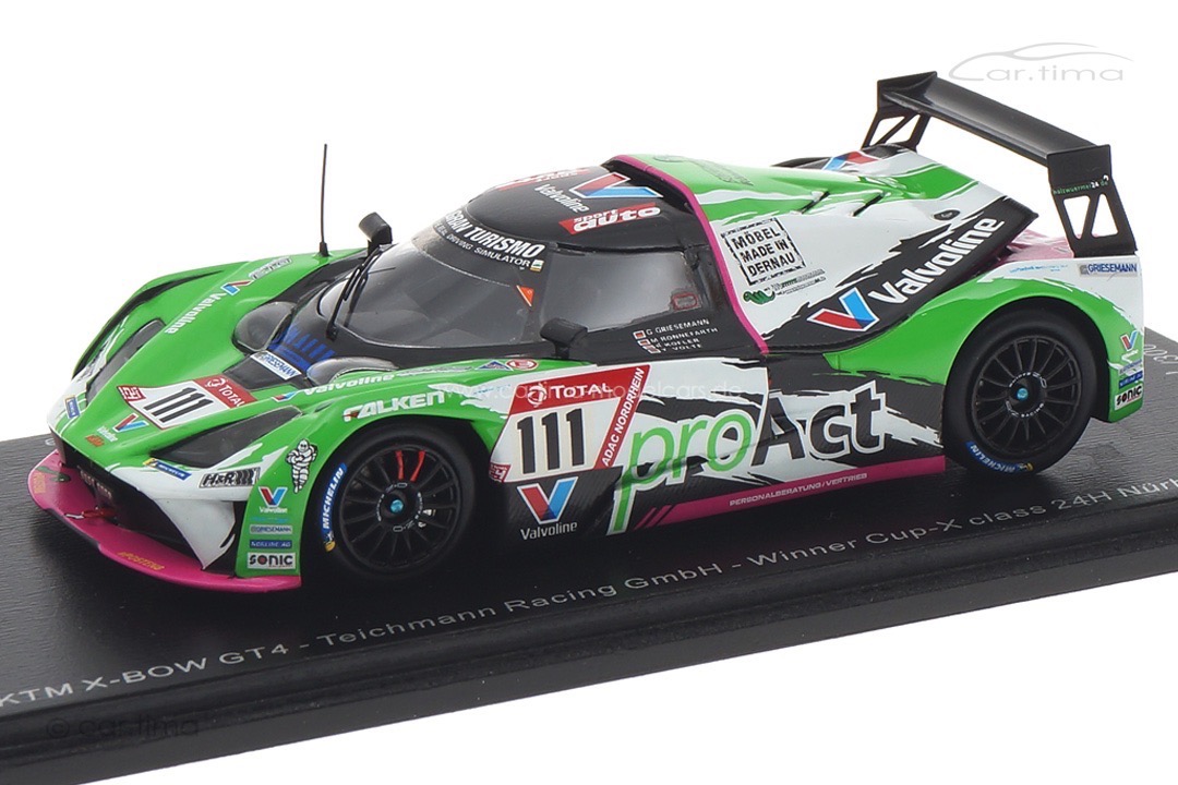 KTM X-BOW GT4 Class winner 24h Nürburgring 2020 Griesemann/Kofler/Volte Spark 1:43 SG699 KTM X-BOW GT4 Class winner 24h Nürburgring 2020 Griesemann/Kofler/Volte Spark 1:43 SG699