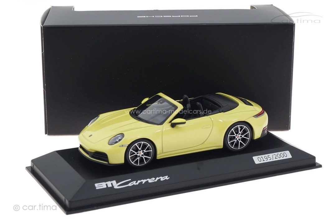 Porsche 911 (992.2) Carrera Cabriolet Cartagenagelb Minichamps 1:43 WAP0200220SCPE