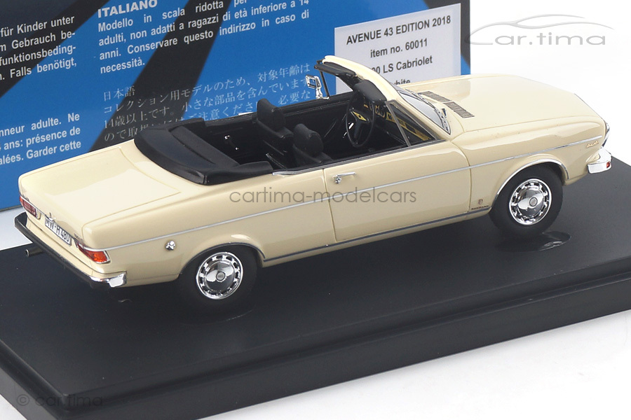Audi 100 LS Cabriolet beige Avenue43 1:43 60011 Audi 100 LS Cabriolet beige Avenue43 1:43 60011