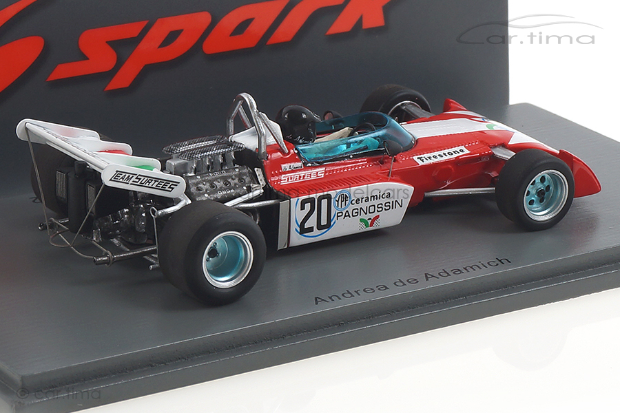 Surtees TS9B GP Argentinien 1972 Andrea de Adamich Spark 1:43 S3992 Surtees TS9B GP Argentinien 1972 Andrea de Adamich Spark 1:43 S3992