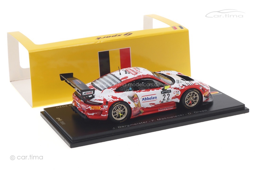 Porsche 911 GT3 R 24h Spa 2020 Bergmeister/Makowiecki/Olsen Spark 1:43 SB376