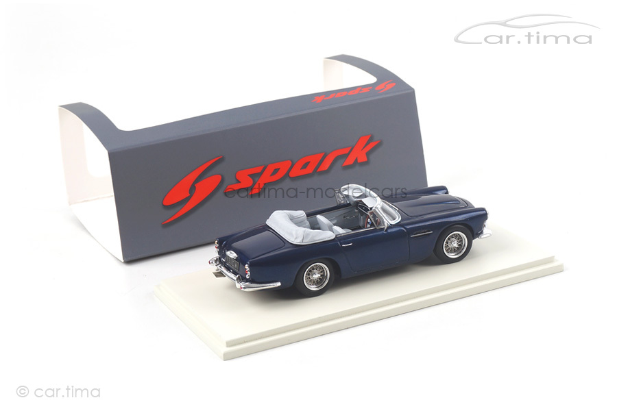 Aston Martin DB4 Convertible 1962 blau Spark 1:43 S2430 Aston Martin DB4 Convertible 1962 blau Spark 1:43 S2430