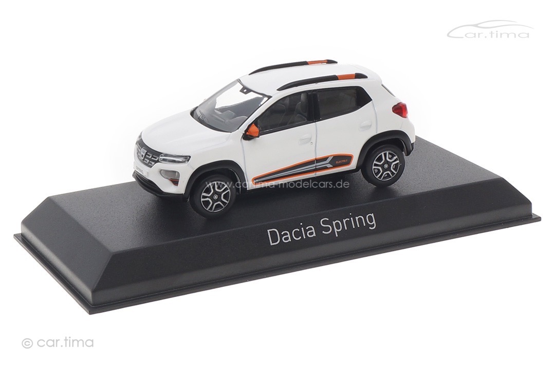 Dacia Spring Comfort Plus M.Look-Paket Orange 2022 Kaolin White Norev 1:43 509062