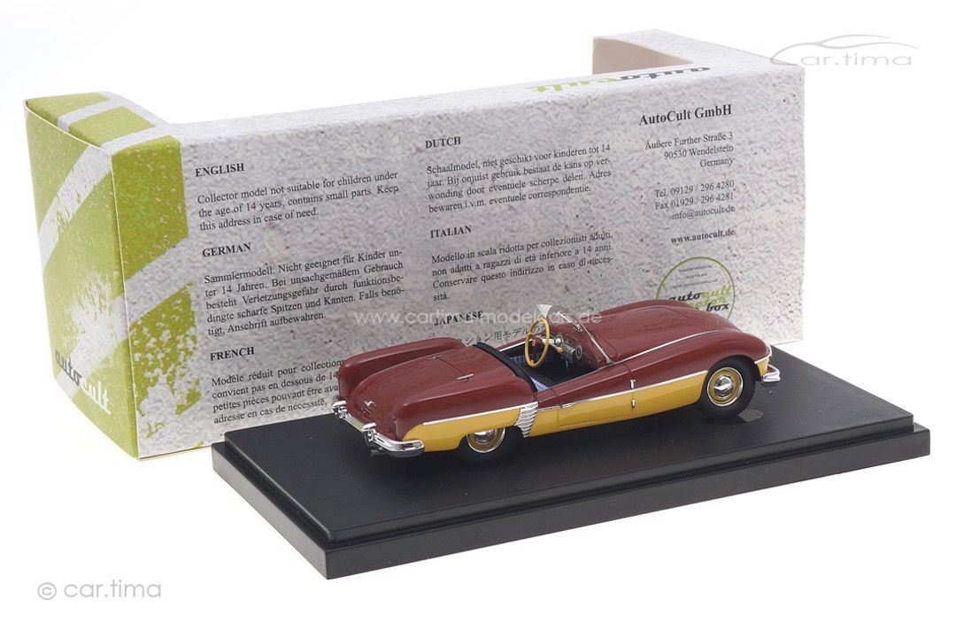 Babich Leningrad 1956 dunkelrot/gelb autocult 1:43 06050 Babich Leningrad 1956 dunkelrot/gelb autocult 1:43 06050