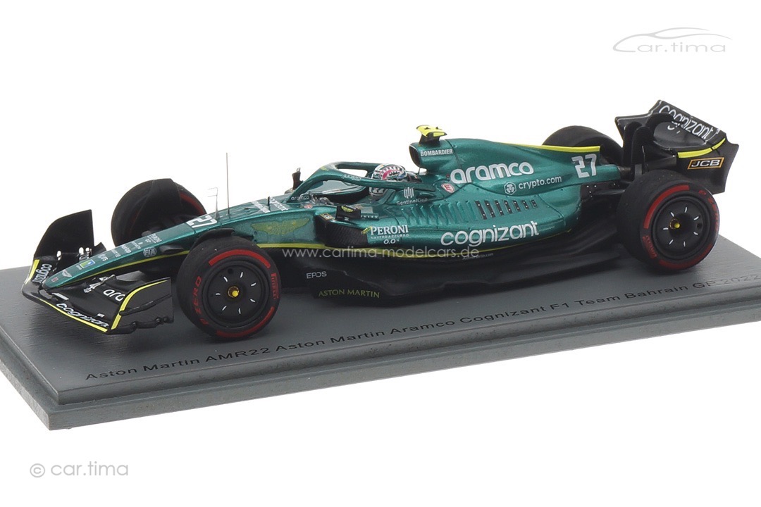 Aston Martin AMR22 GP Bahrain 2022 Nico Hülkenberg Spark 1:43 S8531 Aston Martin AMR22 GP Bahrain 2022 Nico Hülkenberg Spark 1:43 S8531