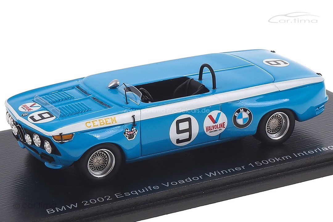 BMW 2002 Esquife Vodoar Winner Interlagos 1970 Balder/Cayres Spark 1:43 S2813 BMW 2002 Esquife Vodoar Winner Interlagos 1970 Balder/Cayres Spark 1:43 S2813