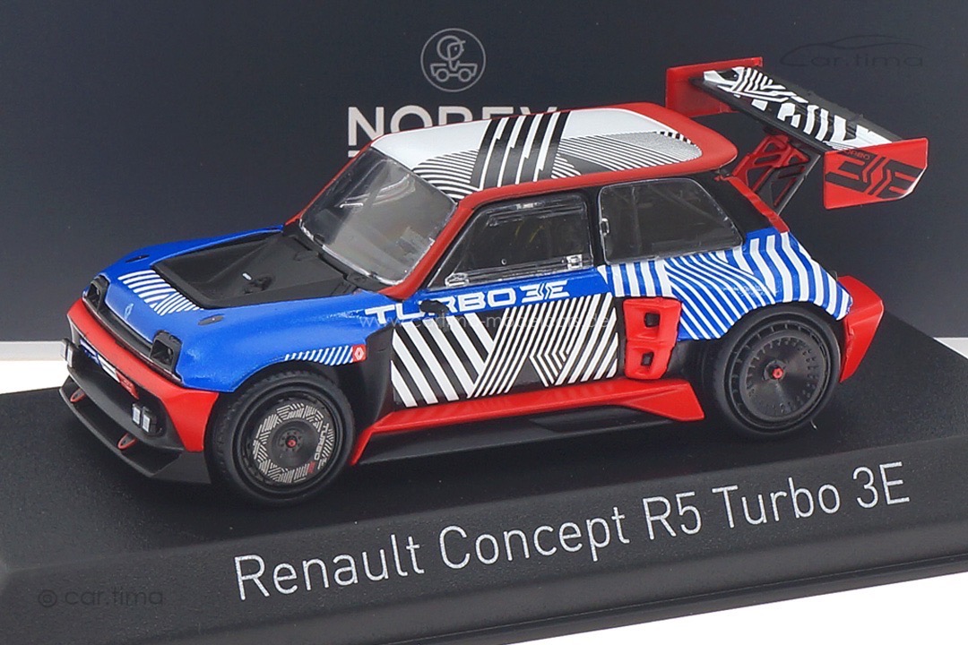 Renault Concept R5 Turbo 3E E-Tech 100% Elektrisch blau/rot Norev 1:43 517967 Renault Concept R5 Turbo 3E E-Tech 100% Elektrisch blau/rot Norev 1:43 517967