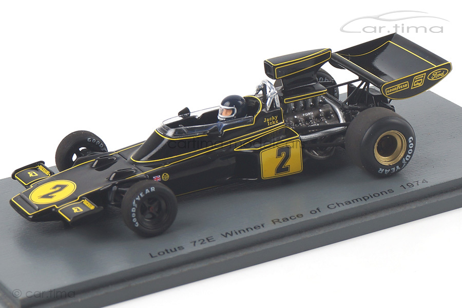 Lotus 72E Winner Race of Champions 1974 Jacky Ickx Spark 1:43 S4834 Lotus 72E Winner Race of Champions 1974 Jacky Ickx Spark 1:43 S4834