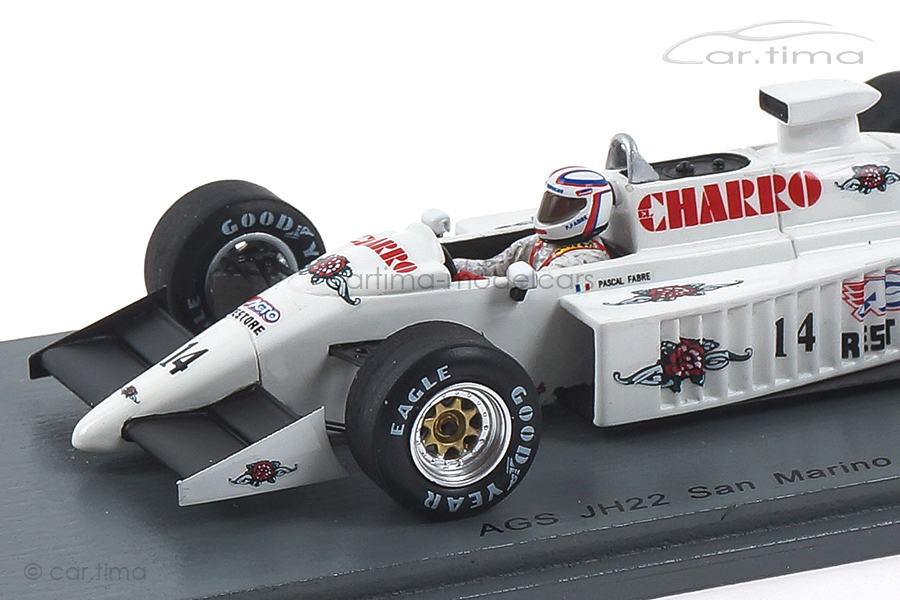 AGS JH22 GP San Marino 1987 Pascal Fabre Spark 1:43 S7220