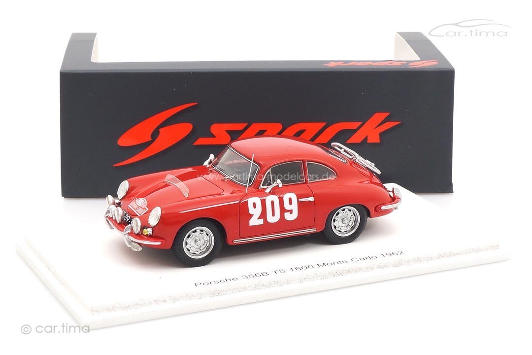 Porsche 356B T5 1600 Rallye Monte Carlo 1962 Dooijes/Slotemaker Spark 1:43 S6142