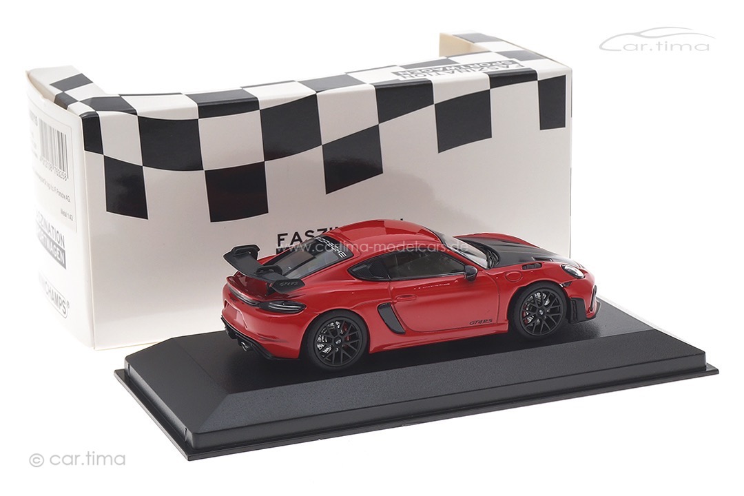 Porsche 718 Cayman GT4 RS Indischrot/Rad schwarz Minichamps 1:43 413069715 Porsche 718 Cayman GT4 RS Indischrot/Rad schwarz Minichamps 1:43 413069715