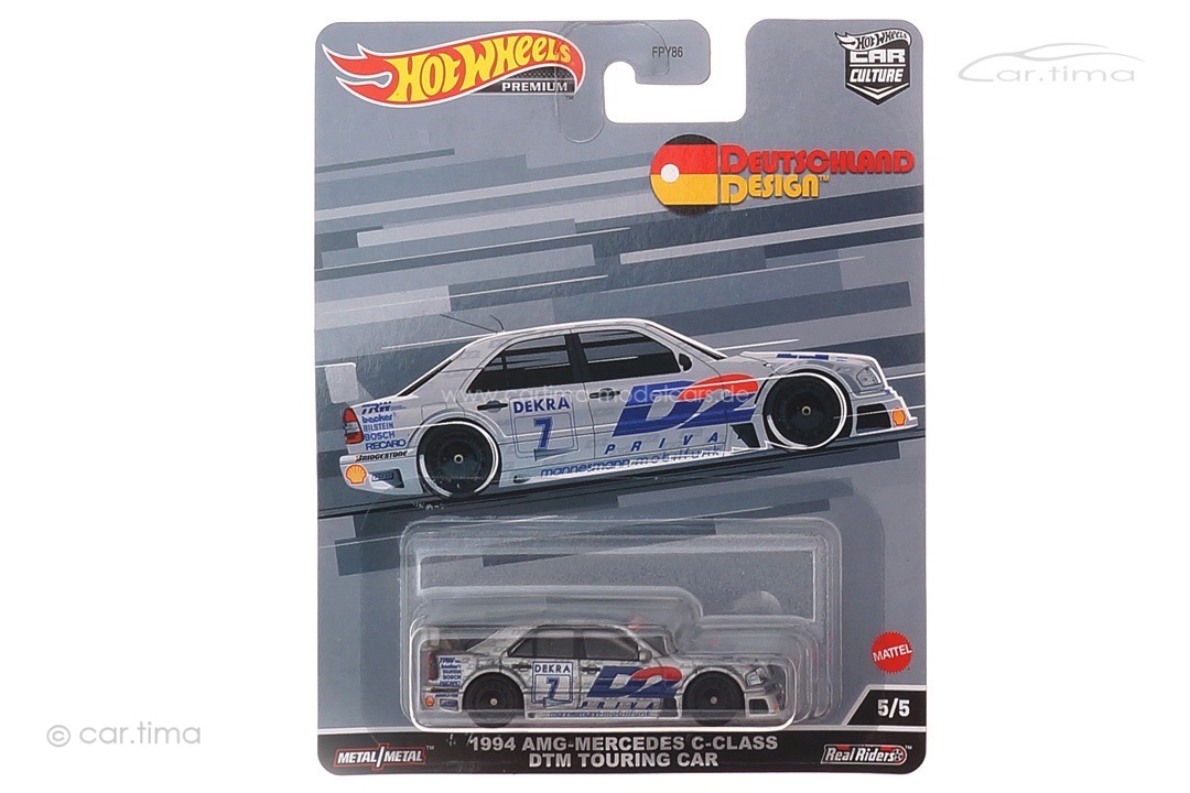 AMG Mercedes C-Class DTM Touring Car 1994 Deutschland Design 2022 5/5 Hot Wheels 1:64 FPY86-HCJ80