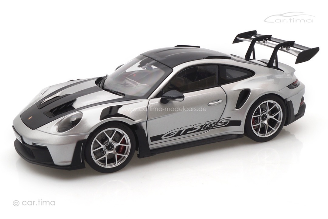 Porsche 911 (992) GT3 RS Weissach Paket GT-silbermet. Norev 1:18 187366 Porsche 911 (992) GT3 RS Weissach Paket GT-silbermet. Norev 1:18 187366