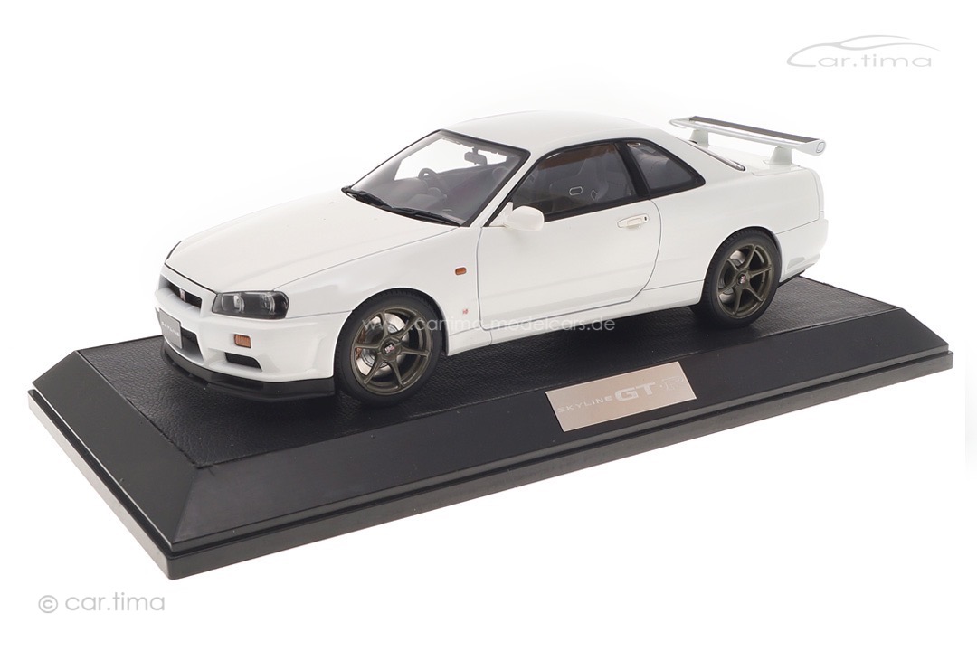 Nissan Skyline GT-R V-spec (BNR34) White Hobby Japan 1:18 HJ1809W Nissan Skyline GT-R V-spec (BNR34) White Hobby Japan 1:18 HJ1809W
